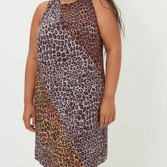 NWT Anthropologie Maeve Wynn Leopard Tunic Dress - Picture 2 of 4